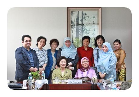 말레이지아 여성센터 다틴 라시다 슈위브 교수 등 방원